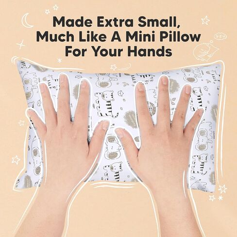KeaBabies Mini Toddler Pillow with Pillowcase 9X13 and Toddler Pillow with Pillowcase - Kids Small Traveling Essentials - Soft Cotton, Breathable for Sleeping, 2-5 Years Old in Kuwait