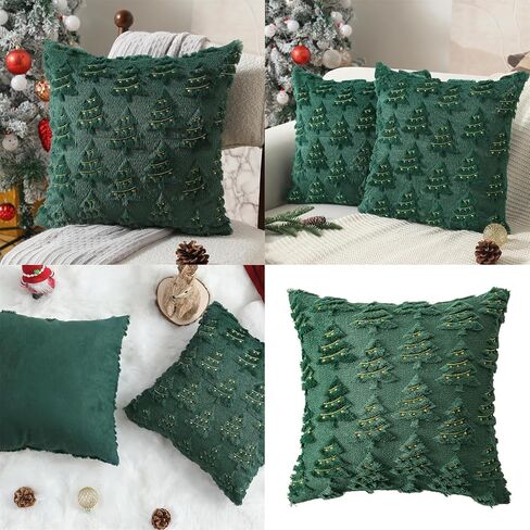 Holiday Pillowcase Christmas Lights Embroidery Living Room Decoration Pillow Sleeve Case Machine Washable Embroidered Home Decorationc in Saudi Arabia