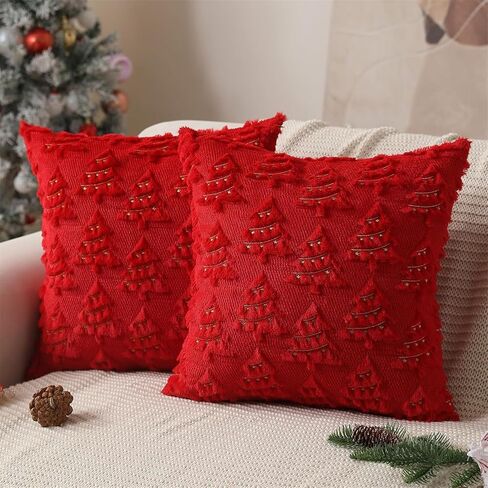 Holiday Pillowcase Christmas Lights Embroidery Living Room Decoration Pillow Sleeve Case Machine Washable Embroidered Home Decorationc in Saudi Arabia