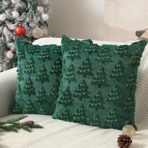 Holiday Pillowcase Christmas Lights Embroidery Living Room Decoration Pillow Sleeve Case Machine Washable Embroidered Home Decorationc in Saudi Arabia