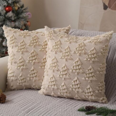 Holiday Pillowcase Christmas Lights Embroidery Living Room Decoration Pillow Sleeve Case Machine Washable Embroidered Home Decorationc in Saudi Arabia