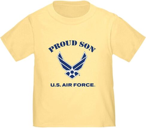 تي شيرت CafePress Proud US Air Force Son للأطفال الصغار، تي شيرت لطيف برسومات للأطفال الصغار، 100% قطن in Kuwait