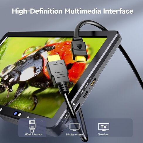 مجهر اللحام الرقمي Leipan DM12 2000X، مجهر عملة 10.1 بوصة مع بطاقة TF سعة 32 جيجابايت، وصلة HDMI للبالغين، 10 مصابيح، متوافق مع الكمبيوتر/التلفزيون in Kuwait