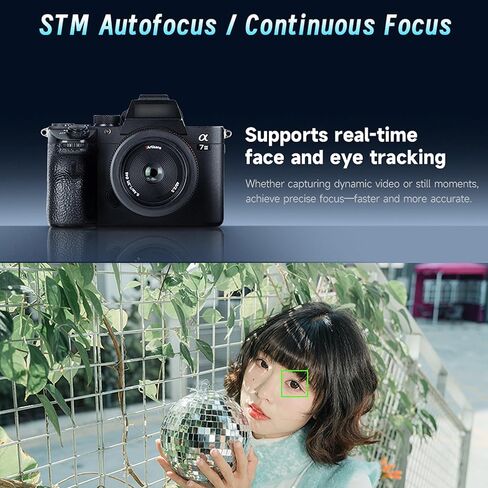 7artisans AF 40mm F2.5 Full-Frame Auto Lens for Sony E-Mount Cameras,Ultra-Compact Prime Lens with 9-Blade Aperture,Fast Autofocus,Ideal for Vlogging Street Photography and Video (90g, Black) in Kuwait