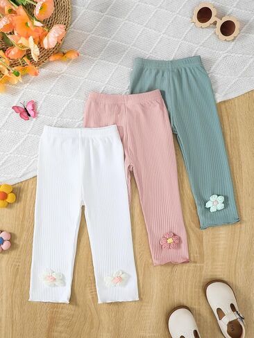 3 Pack Toddler Baby Girls Clothes Casual Pants in Kuwait