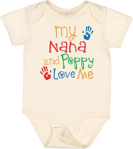 inktastic Nana and Poppy Love Me Baby Bodysuit in Kuwait