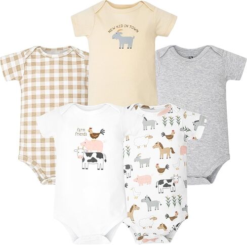 Hudson Baby Unisex Baby Cotton Bodysuits 5-Pack in Saudi Arabia