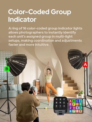 Godox AD100 Pro II AD100Pro II AD100ProII فلاش ستروب مع مجموعة AK-R1، نظام 2.4 جيجا هرتز X + وحدة 433 ميجا هرتز / 2 واط LED / 10 مستويات سطوع / 490 فرقعة كاملة الطاقة / 0.01-1.5 ثانية وقت إعادة التدوير / شحن USB-C / 1-256-1/1 in Kuwait