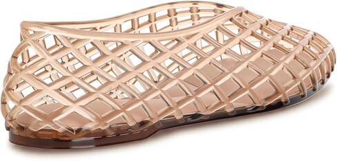 Women's Jelly Shoes, Slip On Jelly Ballet Flats, Hollow Out Comfort Summer Beach Shoes in Saudi Arabia