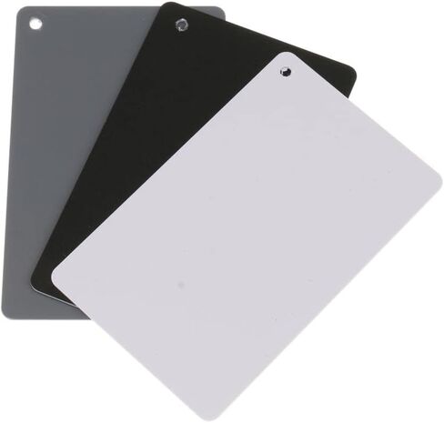 Baoblaze 3 in 1 / Grey Exposure White Balance Card Set for Digital Photography in Kuwait