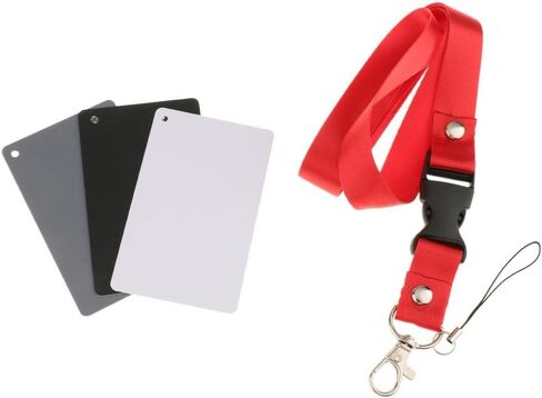 Baoblaze 3 in 1 / Grey Exposure White Balance Card Set for Digital Photography in Kuwait