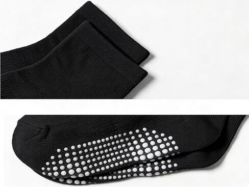 Eohak 6 Pairs Baby Non Slip Grip Ankle Socks Grip Crew Socks with Anti Skid Soles for Infants Toddlers Kids Boys Girls in Saudi Arabia