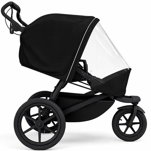 غطاء المطر يناسب عربة الأطفال الفردية Thule Urban Glide 3، عربة الأطفال المقاومة للماء والرياح مع نافذة بسحاب، وفتحات تهوية قابلة للتنفس، وشرائط عاكسة وحقيبة تخزين، واقي لجميع المواسم in Kuwait