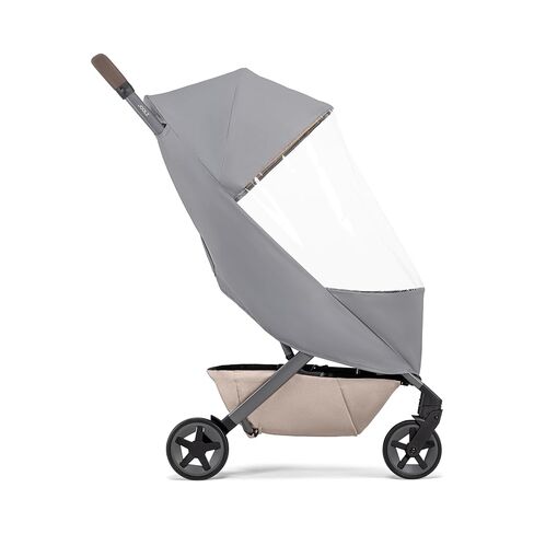 غطاء مطر Joolz AER+/2 Buggy - ملحق عربة أطفال شتوية مقاوم للرياح ومقاوم للماء - درع شفاف للطقس أثناء السفر للحماية من الشمس والغبار والثلج - تخزين مدمج وسهل - رمادي in Kuwait