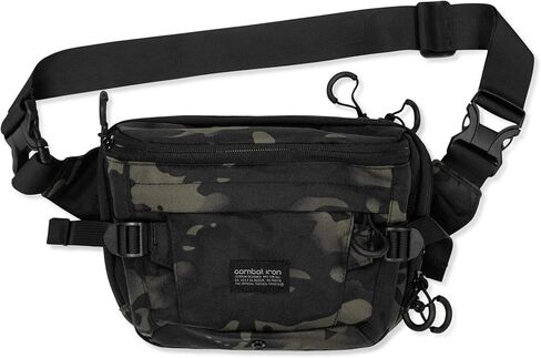 Combat Iron Nomad Recon Tactical Fanny Pack – Men’s EDC Waist Pack with CCW Concealed Carry Compartment & Waterproof 900D Oxford (Original Tiger Stripe Camo) in Saudi Arabia