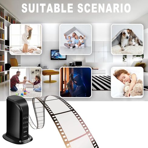 1080P WiFi Portable Security Camera, USB Charger Camera with Night Vision for Home, Baby & Pet Monitoring in Kuwait