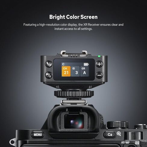 جهاز استقبال Godox XR XR-C/N TTL اللاسلكي لفلاش Canon/Nikon، التحكم في الغالق عن بعد عبر X3Pro، نطاق 100 متر، بطارية 1270 مللي أمبير، جهاز استقبال شاشة ملونة 0.96 بوصة لفلاش كاميرا Canon/Nikon in Kuwait