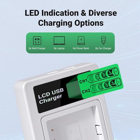 Arlo A-1 A-1B A-1C Battery and Charger, for Arlo Pro/Pro 2 and VMC4030 VMC4030P VMS4230 VMS4430 VMS4530 VMS4430P VMS4530P-100NAR VMA4400 Security Camera (2 Batteries+Charger) in Kuwait