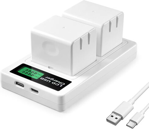 Arlo A-1 A-1B A-1C Battery and Charger, for Arlo Pro/Pro 2 and VMC4030 VMC4030P VMS4230 VMS4430 VMS4530 VMS4430P VMS4530P-100NAR VMA4400 Security Camera (2 Batteries+Charger) in Kuwait