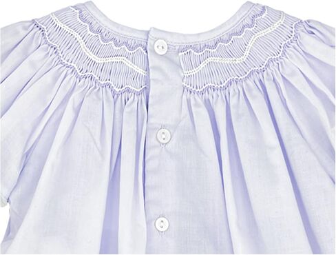 Petit Ami Baby Girls’ Smocked Daygown with Voile Insert, Preemie, Lavender in Kuwait