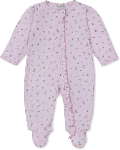 Kissy Kissy Baby Boys and Girls 100% Pima Cotton Garden Roses 2-Way Zip Front Footie Pajamas in Kuwait