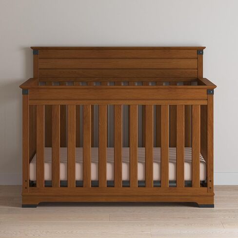 Child Craft Redmond 3-Piece Nursery Set, Includes 4-in-1 Convertible Crib, Dresser, and Chest (Coach Cherry) in Kuwait