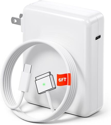 140W Mac Book Pro Charger, Fast Charger Power Adapter for Mac Book Air/Pro with 6FT C to C Cable Compatible with MacBook Pro/Air 16/15/14/13Inch/M1/M2/M3/M4/M5/iPad Pro 2026/2025/2024 and USB C Device in Kuwait