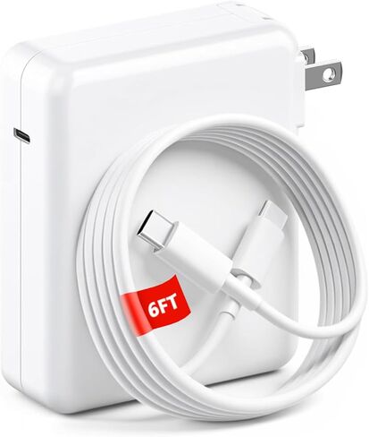 140W Mac Book Pro Charger, Fast Charger Power Adapter for Mac Book Air/Pro with 6FT USB C to C Cable Cord Compatible with MacBook Pro/Air 16/15/14/13 Inch/M1/M2/M3/iPad Pro 2023/2022 and USB C Device in Saudi Arabia