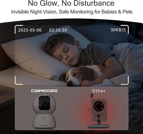 5G Security Camera Indoor 3-Pack, No-Monthly-Fee AI Tracking Facial Recognition, 3K Pet/Dog Camera with Speaker/Phone App, PTZ WiFi Baby Monitor Cameras for Home Security, 0-Glow Night Vision in Saudi Arabia