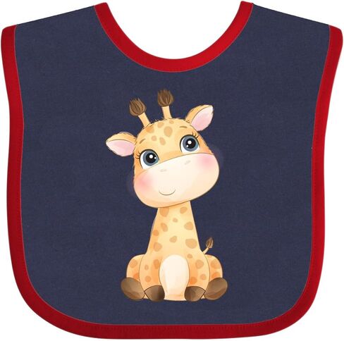 inktastic Baby Giraffe Baby Bib in Kuwait
