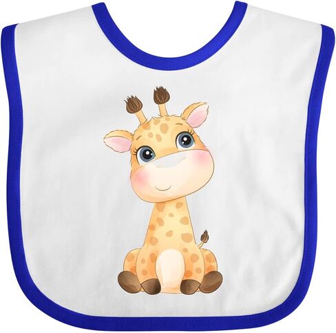 inktastic Baby Giraffe Baby Bib in Kuwait