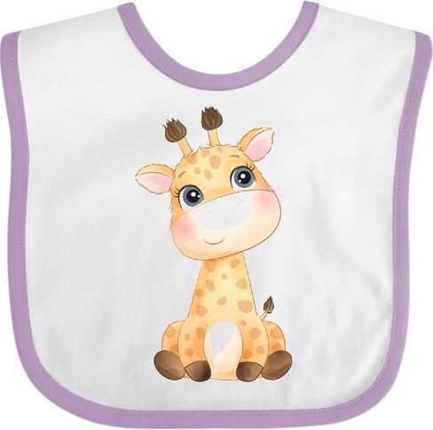 inktastic Baby Giraffe Baby Bib in Kuwait