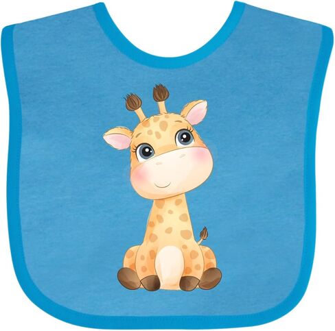 inktastic Baby Giraffe Baby Bib in Kuwait