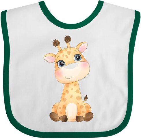 inktastic Baby Giraffe Baby Bib in Kuwait