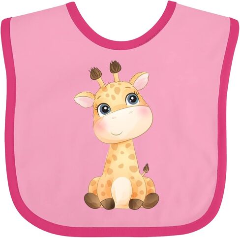 inktastic Baby Giraffe Baby Bib in Kuwait