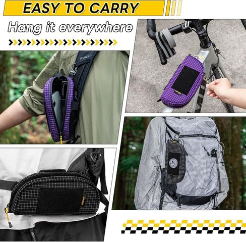 حقيبة نظارات HIKEMAN Molle سهلة الوصول إلى حقيبة النظارات، حافظة نظارات تكتيكية محمولة مقاومة للصدمات للتخييم والمشي لمسافات طويلة in Saudi Arabia