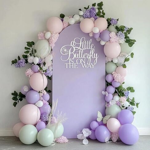 A Little Butterfly Is On The Way Baby Shower Party Sign for Backdrop,Wooden Floral Bridal Shower Decor for Butterfly Theme Wedding Engagement Bachelorette Party Decorations in Kuwait