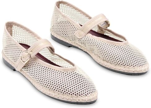 حذاء مسطح للنساء من Flabelus Isabella Mesh Mary Jane in Kuwait