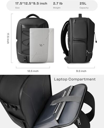 حقيبة ظهر للكاميرا، حقيبة كاميرا DSLR SLR للمصورين المتوافقة مع طائرة Sony/Canon/Nikon/DJI Mavic بدون طيار، حقيبة ظهر للتصوير الفوتوغرافي بغطاء مطر مقاوم للماء، حقيبة كاميرا حامل حامل ثلاثي القوائم تناسب كمبيوتر محمول مقاس 16 بوصة in Kuwait