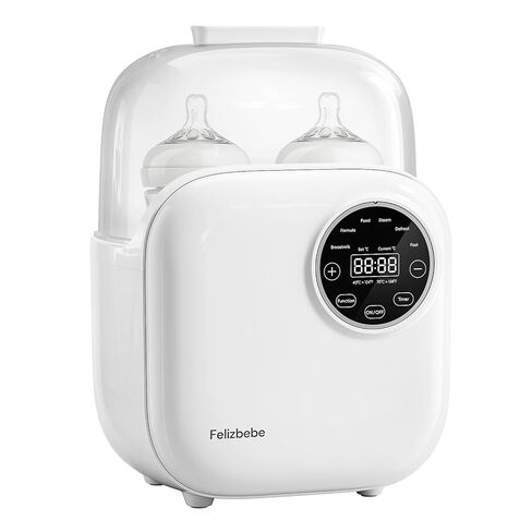 Baby Bottle Warmer, Felizbebe 10-in-1 Double Bottle Warmer for Breastmilk or Formula, Accurate Temperature Control, Timer, Sterili-zing, Defrost, Heat Food, Keep Warm, Breast Milk Warmer for Baby in Kuwait