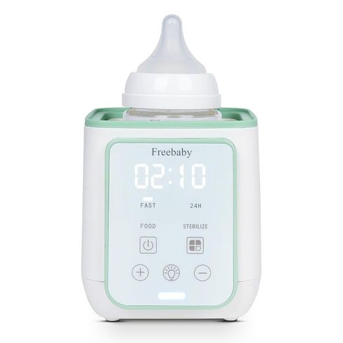 Freebaby Bottle Warmer, 10-in-1 Fast Baby Bottle Warmer for Breast Milk & Formula,Milk Warmer with Multi-Temperature Setting,Auto Shut-Off,Defrost & Food Heating,Fit for All Bottles(Green) in Saudi Arabia