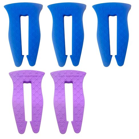 Universal Stove Knob Locks(2Pack Purple + 3Pack Blue) Child Proof Gas Stove Safety Lock with Key, Easy Install No Tools Needed, Heat Resistant Baby Proofing Essentials for Kitchen Cooktop in Kuwait