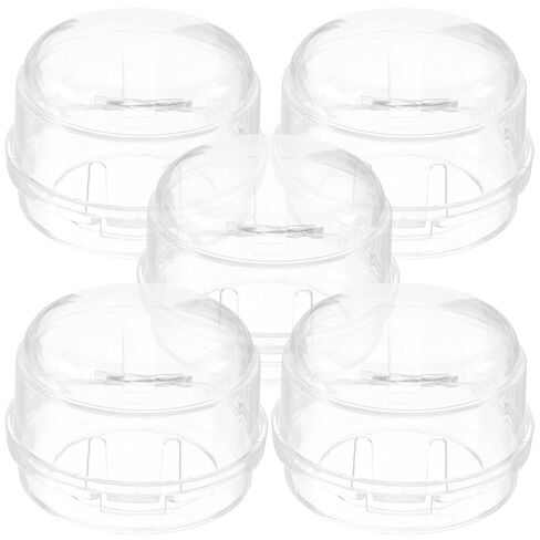 Toyvian 5Pcs Gas Stove Knob Covers for Child Safety Safety Guards for Home Gas Cookers Easy Install Case for Families in Kuwait