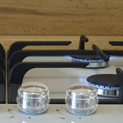 Toyvian 5Pcs Gas Stove Knob Covers for Child Safety Safety Guards for Home Gas Cookers Easy Install Case for Families in Kuwait