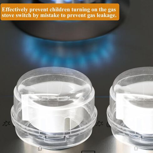 Toyvian 5Pcs Gas Stove Knob Covers for Child Safety Safety Guards for Home Gas Cookers Easy Install Case for Families in Kuwait