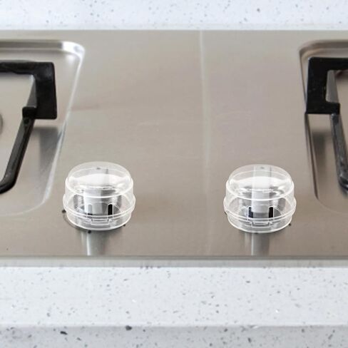 Toyvian 5Pcs Gas Stove Knob Covers for Child Safety Safety Guards for Home Gas Cookers Easy Install Case for Families in Kuwait