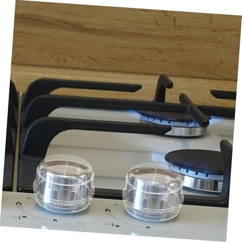 Toyvian 5Pcs Gas Stove Knob Covers for Child Safety Safety Guards for Home Gas Cookers Easy Install Case for Families in Kuwait