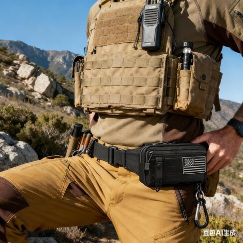 الحقيبة التكتيكية Molle Admin الحقيبة المساعدة Molle EDC مع خريطة الأكمام حقيبة الأدوات المعيارية الحقائب المعيارية الأفقية تتضمن رقعة العلم الأمريكي in Saudi Arabia