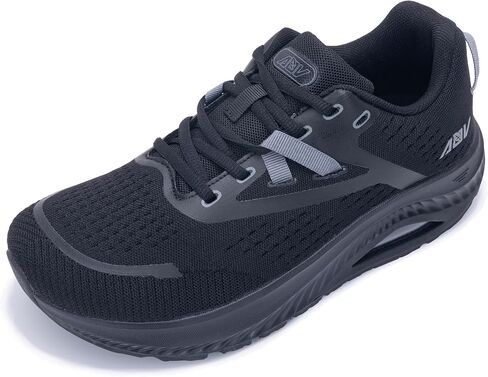 Womens Wide Toe Box Walking Shoes Arch Support Orthotic Sneakers Wide Width Tennis Shoes for Plantar Fasciitis Pain Relief US 7-11 in Kuwait