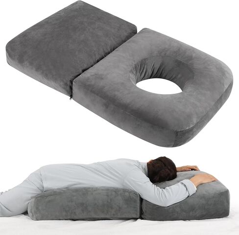 Pregnancy Belly Pillow for Sleeping, 45.3 Inch Pregnancy Massage Pillow Full Body with Removable Cover - Support for Back, Legs, Belly, HIPS for Pregnant Women in Kuwait